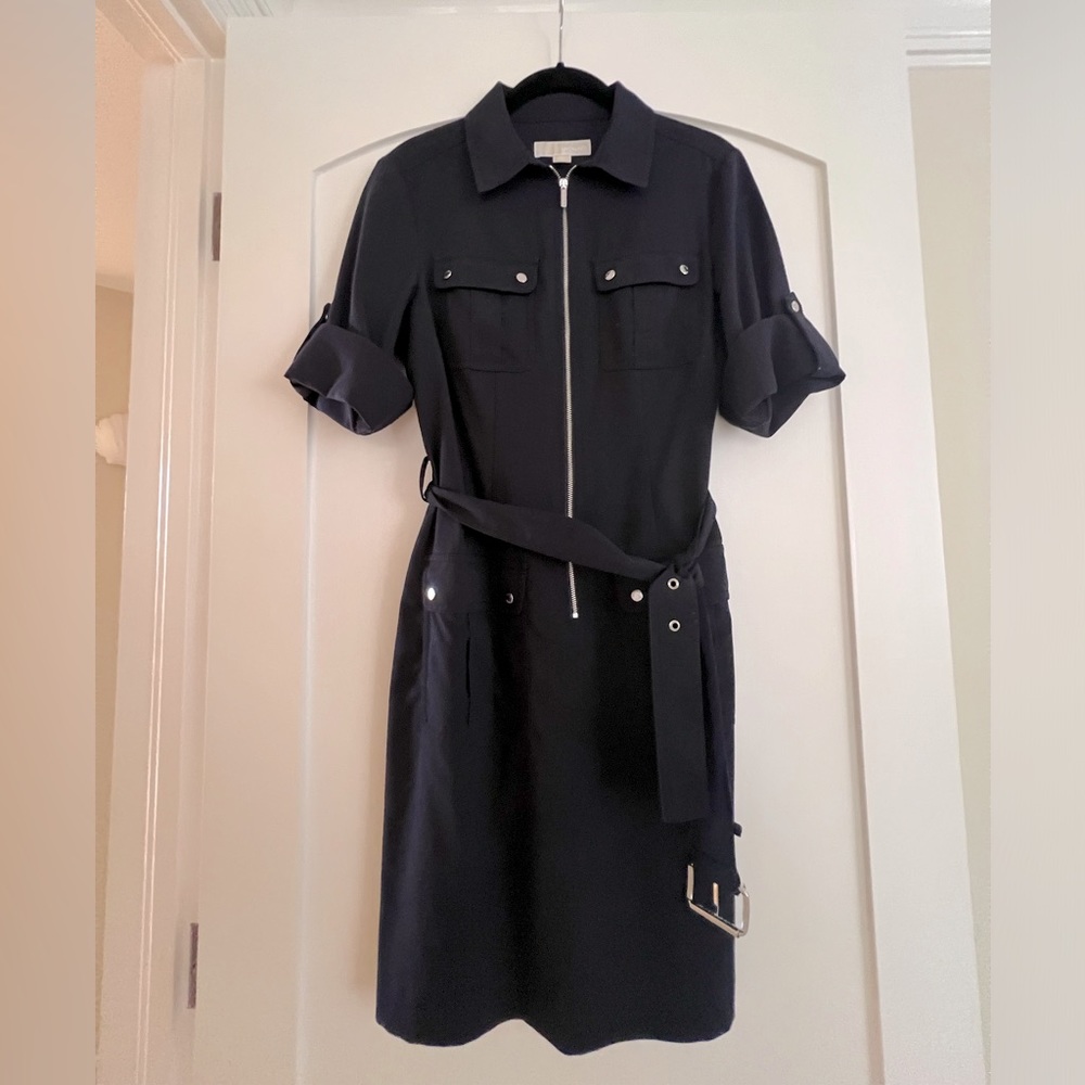 Michael Kors Half Zip Shirt Dress - Picture 3 of 4